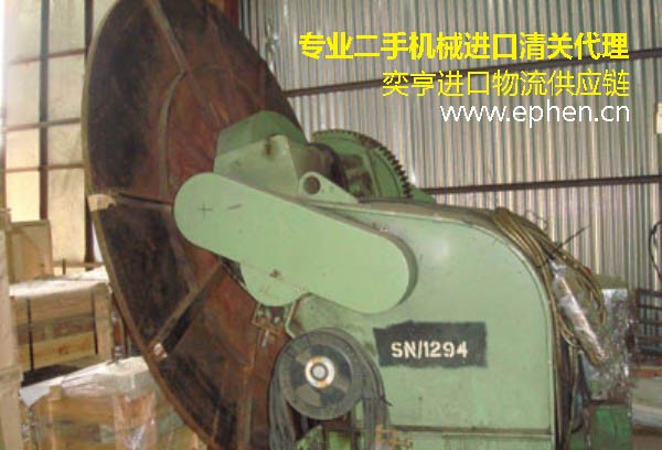 二手机械湖州进口代理 